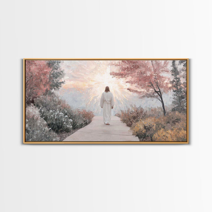 Radiant Dawn | Framed Canvas Print | Christian Art Canvas | Jesus Painting | Christian Christmas Art | Christian Wall Art | Modern Christia