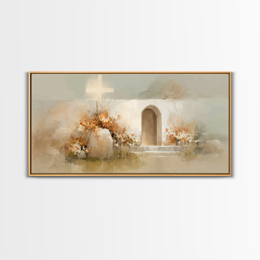 Garden of Light | Framed Canvas Print | Christian Art Canvas | Christian Wall Art | Christian Decor | Christian Art | Subtle Christian Art
