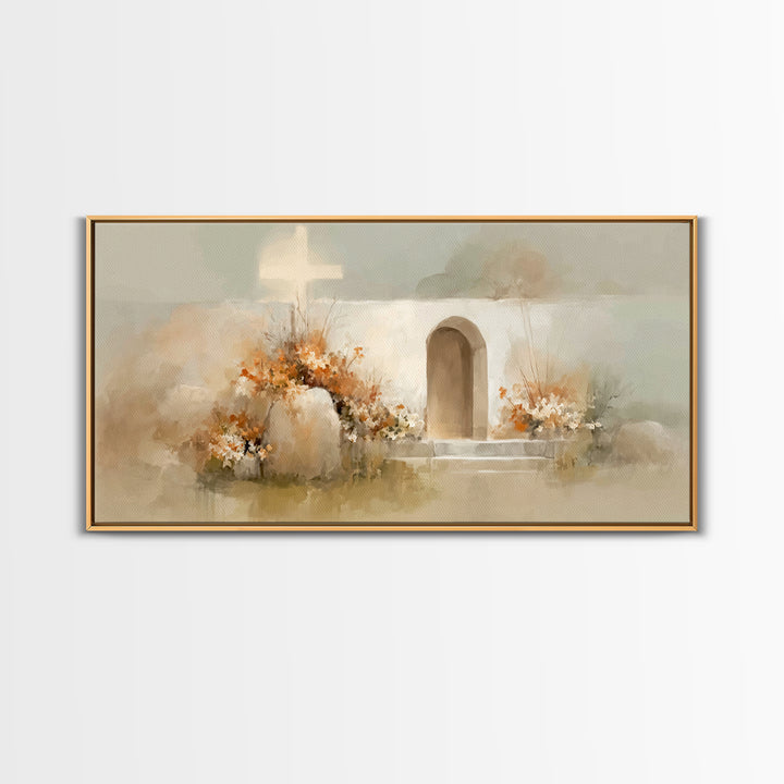 Garden of Light | Framed Canvas Print | Christian Art Canvas | Christian Wall Art | Christian Decor | Christian Art | Subtle Christian Art