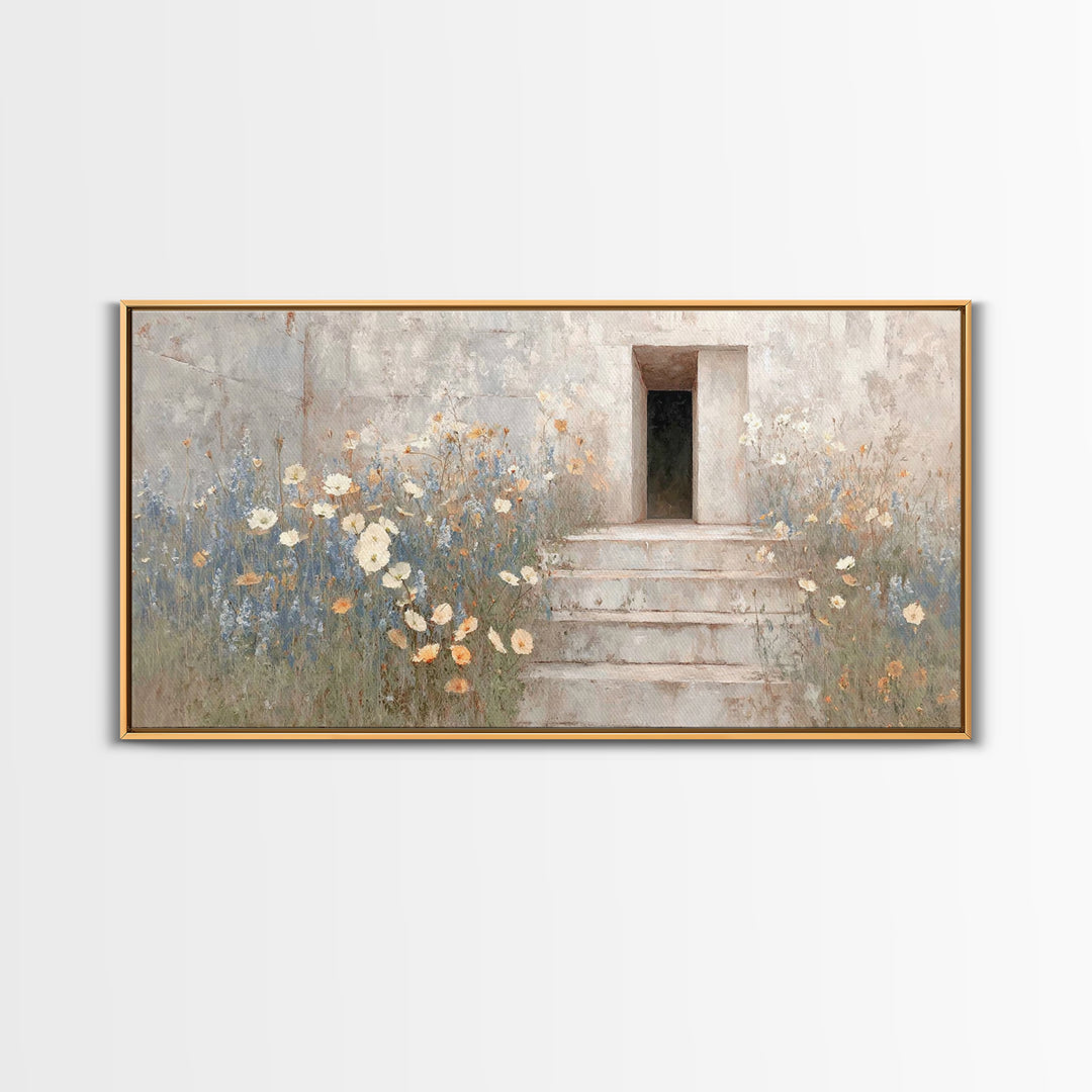 Morning Grace, Framed Canvas Print, Christian Wall Art, Christian Art Canvas, Christian Decor, Christian Art, Subtle Christian Art