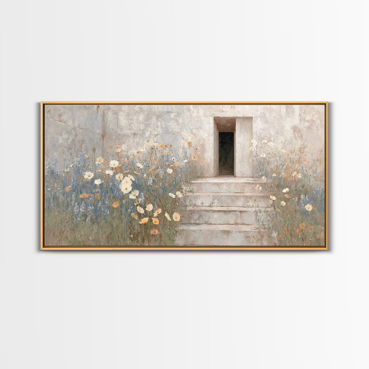 Morning Grace, Framed Canvas Print, Christian Wall Art, Christian Art Canvas, Christian Decor, Christian Art, Subtle Christian Art