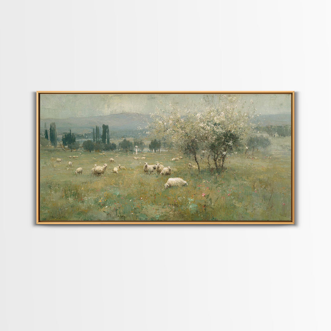 White Blossom Mercy | Framed Canvas Print | Christian Wall Art | Christian Art Canvas | Jesus Painting | Christmas Art