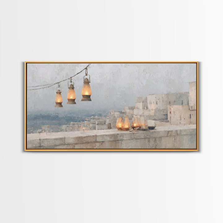 Lantern Grace – Framed Canvas Print – Christian Wall Art – Christian Art Canvas – Christian Christmas Art – Christian Decorations – Christi