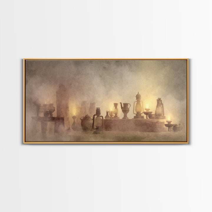 Golden Vessels – Framed Canvas Print – Christian Wall Art – Christian Art Canvas – Christian Christmas Art – Christian Gift – Jesus Paintin