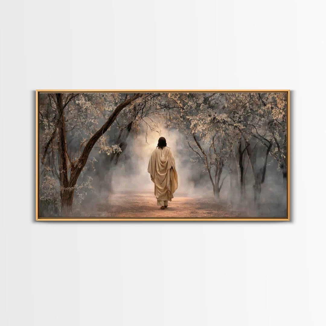 Blessed Journey | Framed Canvas Print | Christian Art Canvas | Christian Decor | Jesus Painting | Christian Gift Ideas