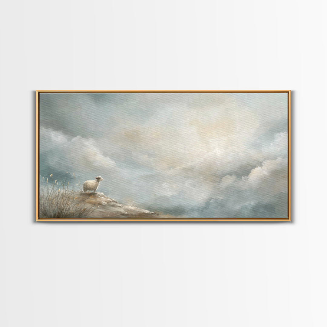 Dawn Of Redemption | Framed Canvas Print | Christian Art Canvas | Christian Wall Art | Christian Art | Christian Paintings | Christian Deco