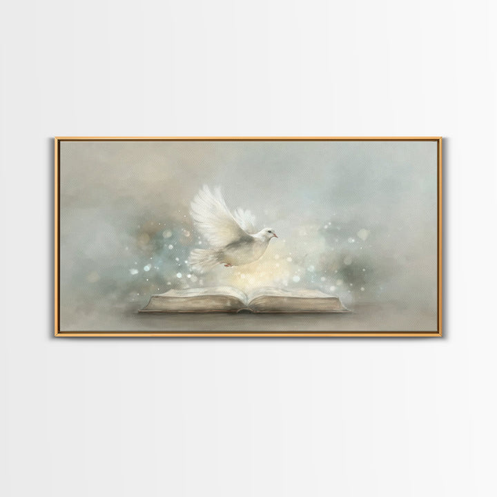 Holy Illumination – Framed Canvas Print – Christian Wall Art – Christian Art Canvas – Minimalist Christian Art – Christian Painting – Chris