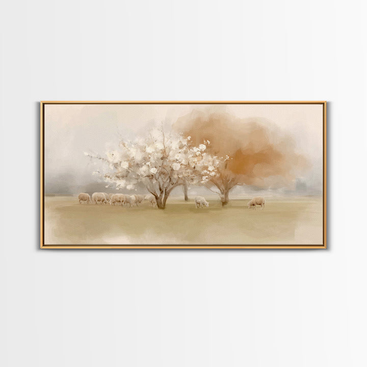 Orchard Of Faith – Framed Canvas Print – Christian Art Canvas – Christian Wall Art – Christian Christmas Art – Jesus Painting – Christmas A