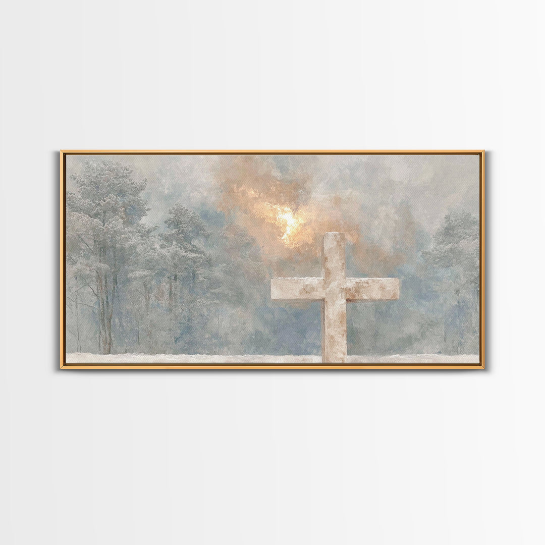 Holy Dawn – Framed Canvas Print – Christian Wall Art – Christian Art Canvas – Christmas Art – Christian Christmas Art – Subtle Christian Ar