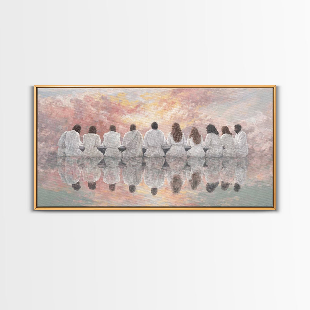 Dawn Of Grace | Framed Canvas Print | Christian Art Canvas | Christian Wall Art | Unique Christian Art | Jesus Painting | Christmas Art