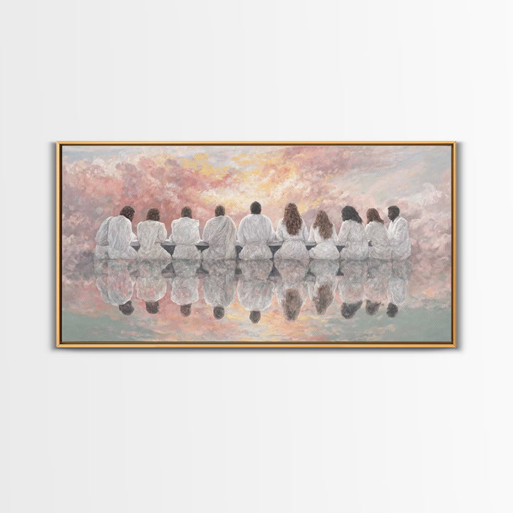 Dawn Of Grace | Framed Canvas Print | Christian Art Canvas | Christian Wall Art | Unique Christian Art | Jesus Painting | Christmas Art