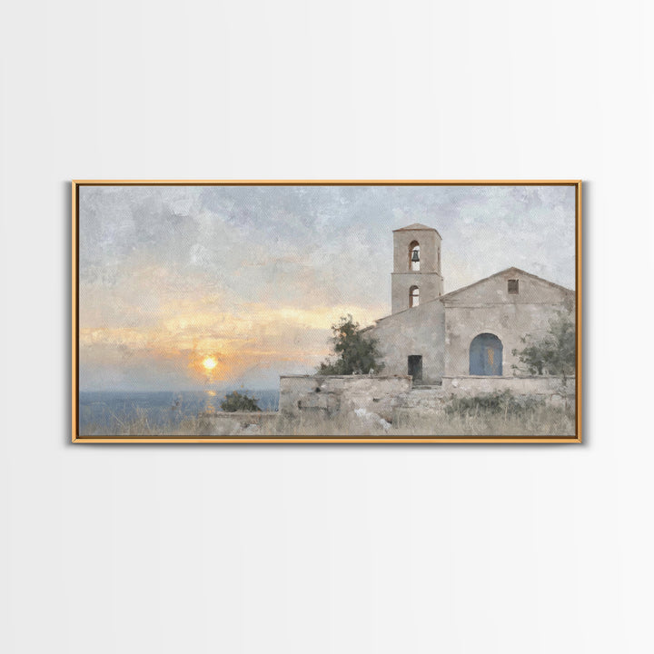 Hillside Sanctuary – Framed Canvas Print – Christian Art Canvas – Christian Wall Art – Christian Art Print – Christmas Wall Art – Unique Ch