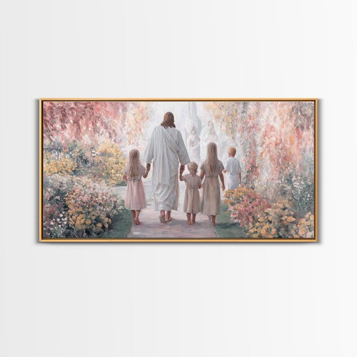 Starry Wonder – Framed Canvas Print – Christian Wall Art – Christmas Art – Christian Christmas Decor – Moody Christmas Art – Christian Art