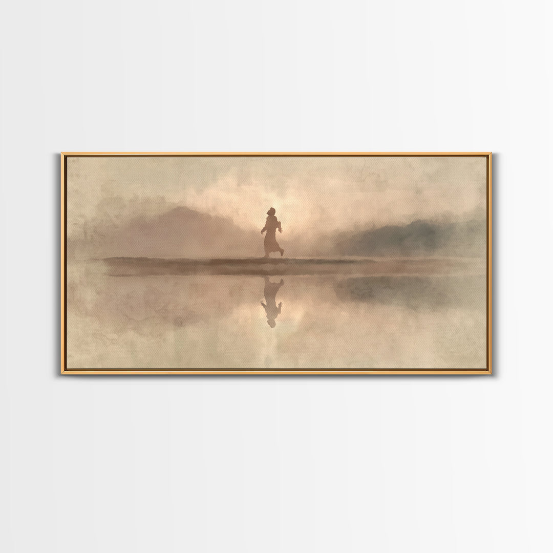 Radiant Dawn – Framed Canvas Print – Christian Art – Jesus Painting Canvas – Christmas Wall Art – Large Christian Painting – Christian Art