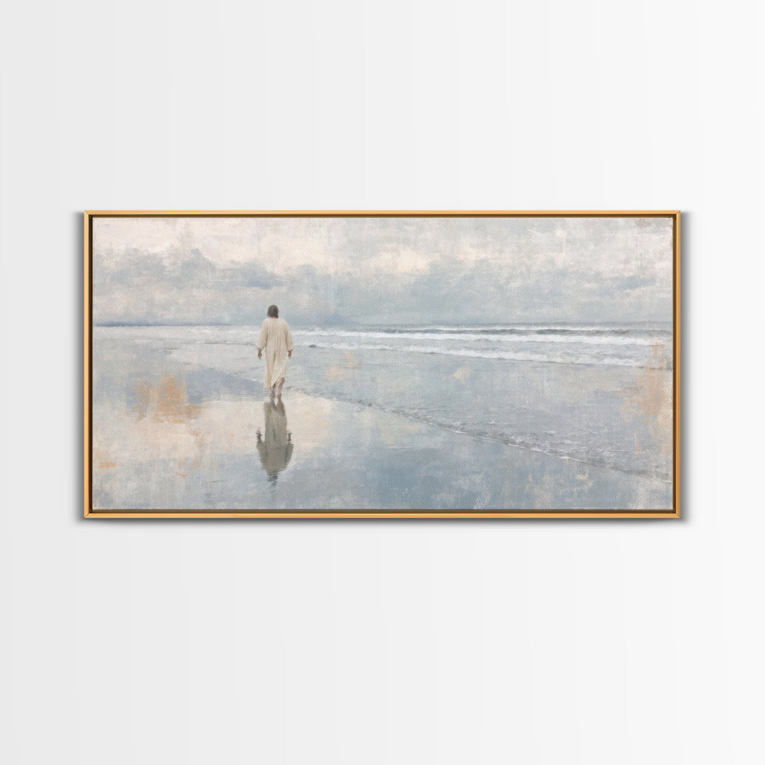 Celestial Morning – Framed Canvas Print – Christian Christmas Art – Christian Art Canvas – Jesus Painting – Modern Christian Art – Christia