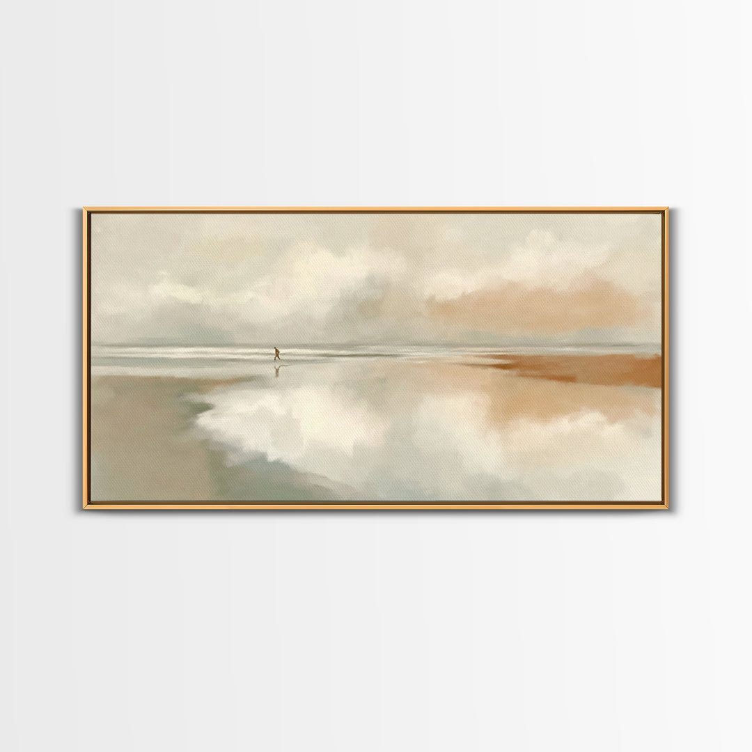 Solitary Grace – Framed Canvas Print – Christian Wall Art – Christian Art Canvas – Jesus Painting – Subtle Christian Art – Christian Gift I