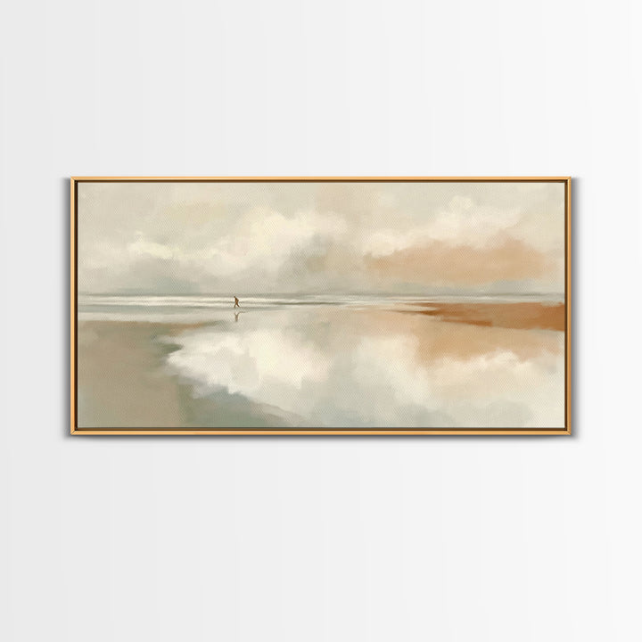 Solitary Grace – Framed Canvas Print – Christian Wall Art – Christian Art Canvas – Jesus Painting – Subtle Christian Art – Christian Gift I