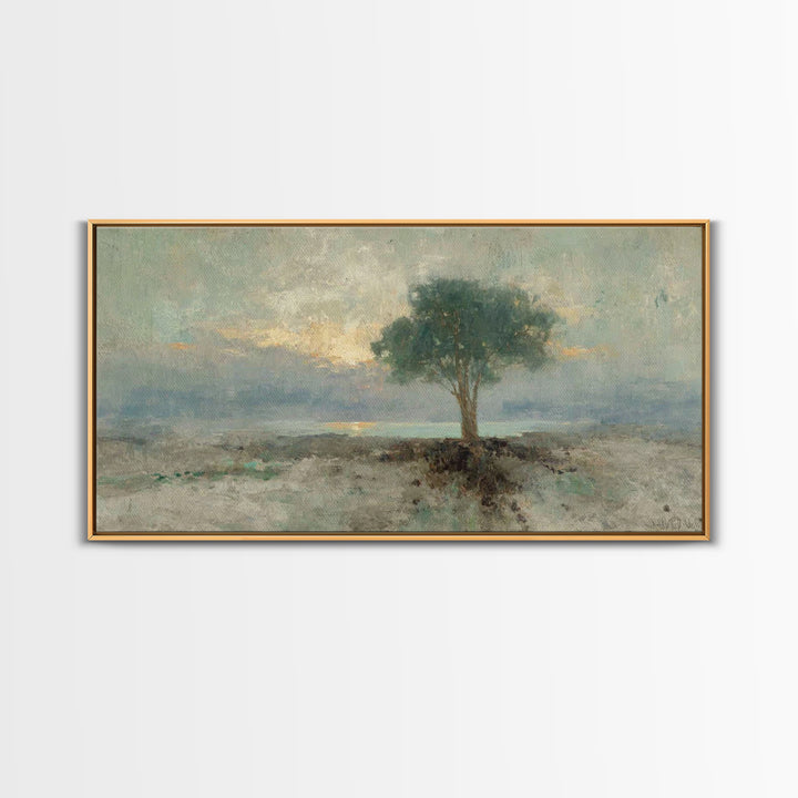 Dawnstead Tree – Framed Canvas Print – Christian Art – Vintage Christian Art – Christian Wall Art – Christian Art Canvas – Subtle Christian