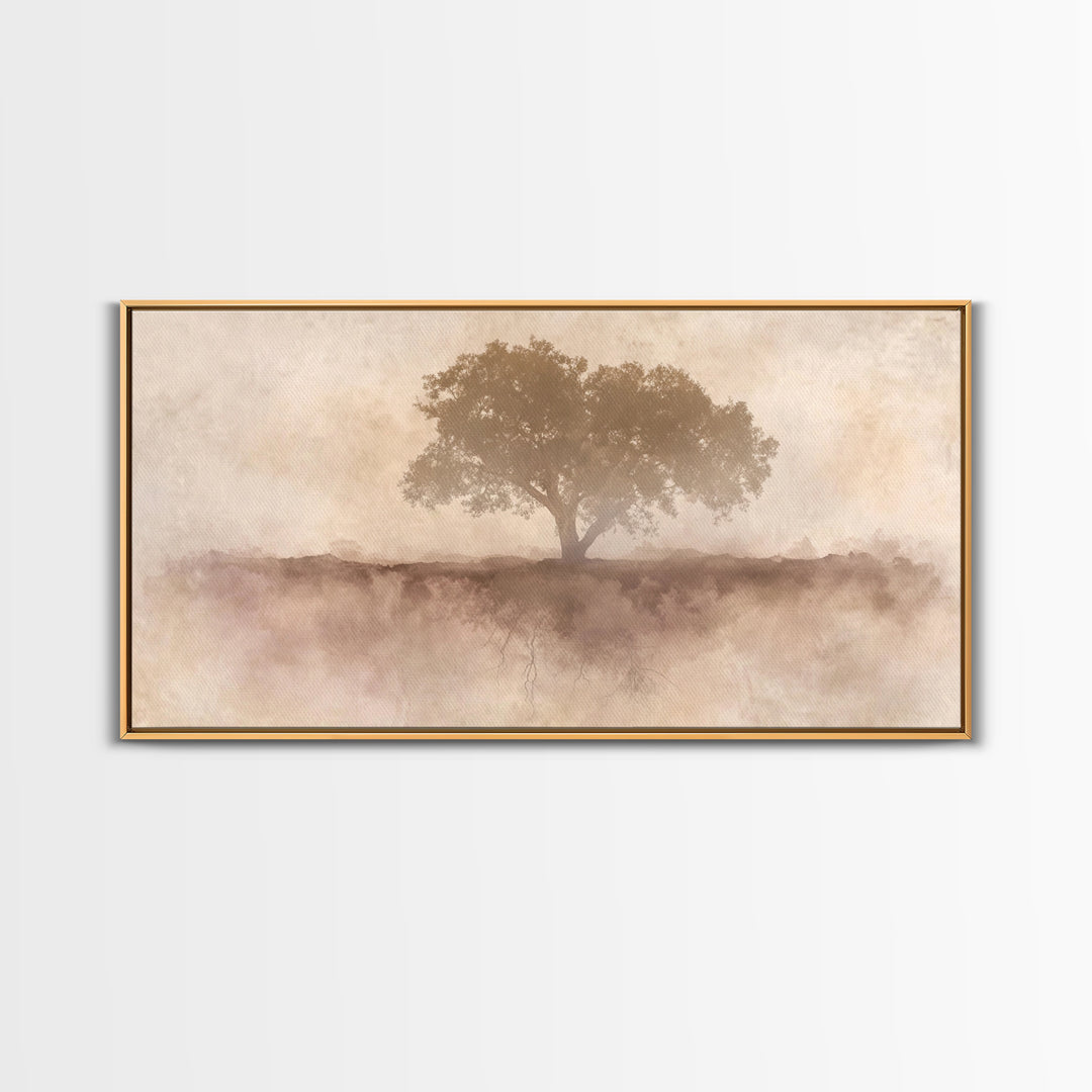 Veil Of Roots – Framed Canvas Print – Minimalist Christian Art – Christian Art Canvas – Christian Wall Art – Christian Art Gift – Subtle Ch