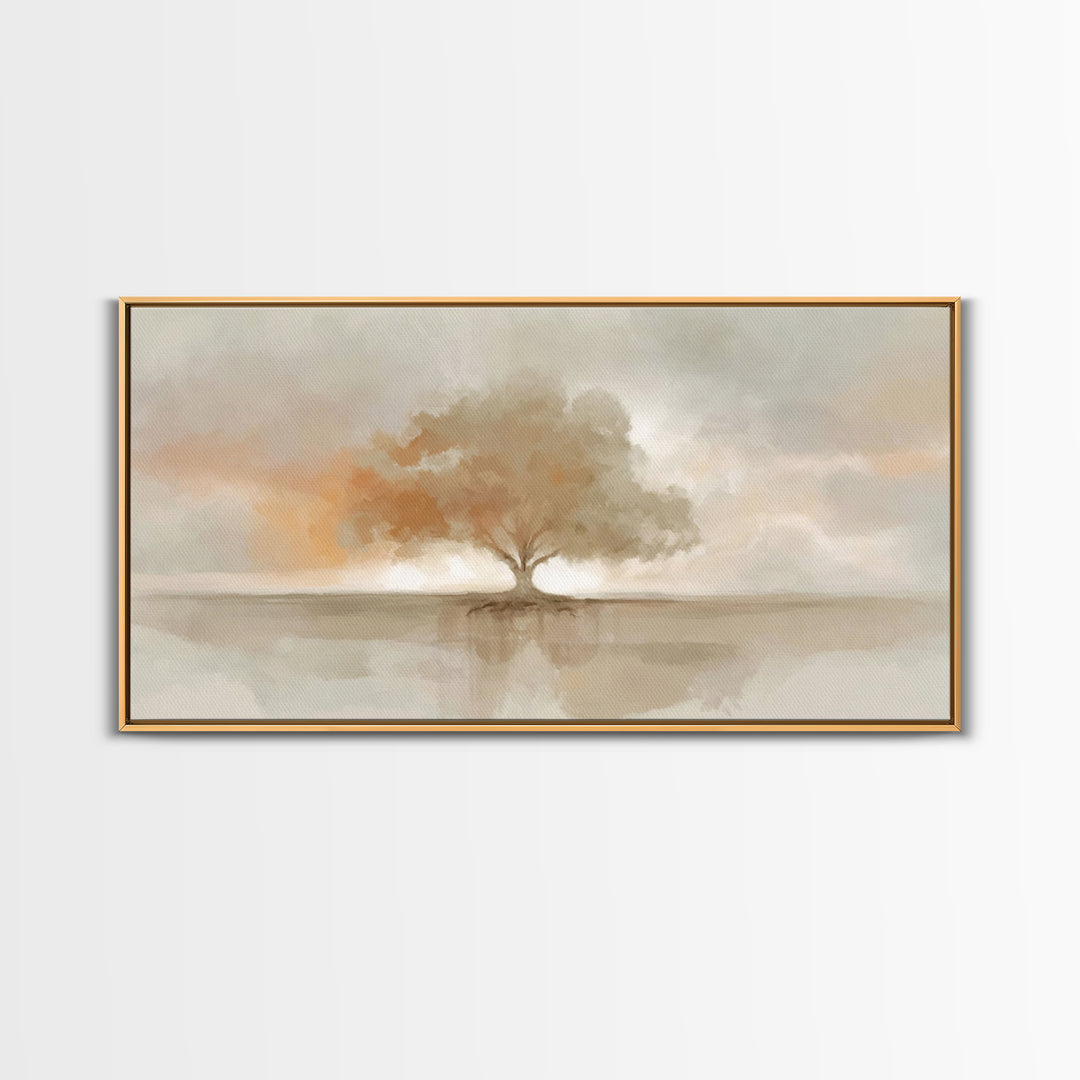 Autumn Refuge – Framed Canvas Print – Christian Art Print – Christian Wall Art – Vintage Christian Art – Christian Art Canvas – Christian G