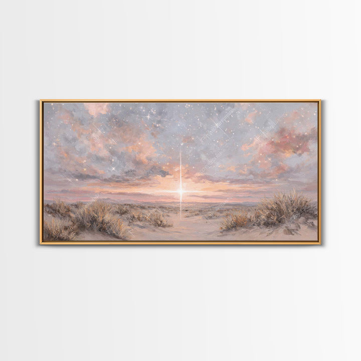 Radiant Messiah | Framed Canvas Print | Christian Christmas Art | Christian Wall Art | Jesus Painting | Christmas Art | Christian Art Canva