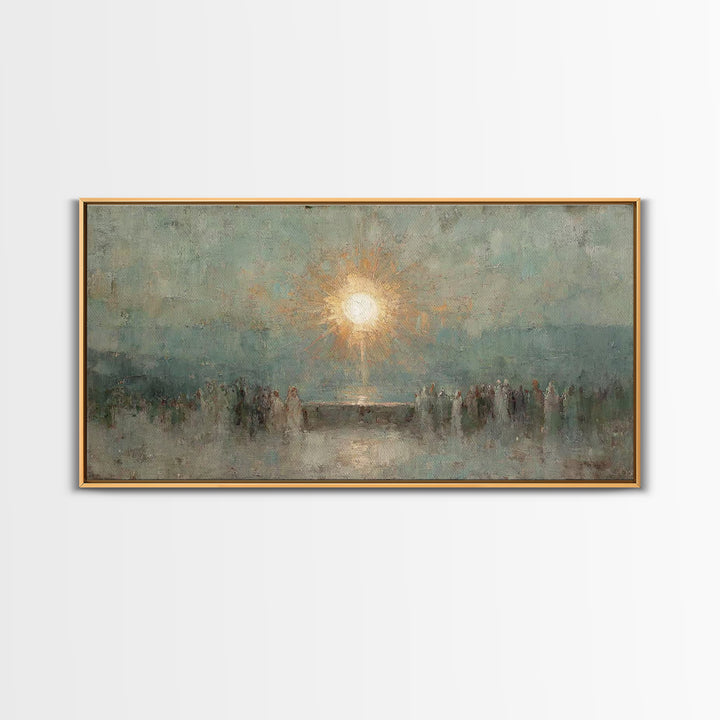 Light Of Salvation – Framed Canvas Print – Christian Wall Art – Christian Art Canvas – Vintage Christian Art – Christian Art Work – Christi