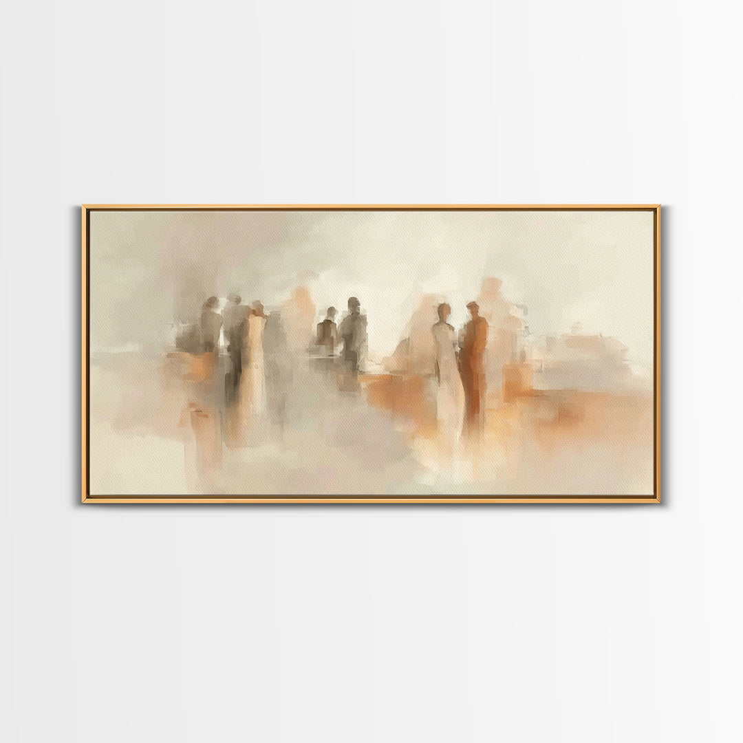 Gathered In Grace – Framed Canvas Print – Christian Wall Art – Christian Art Canvas – Modern Christian Art – Christian Painting