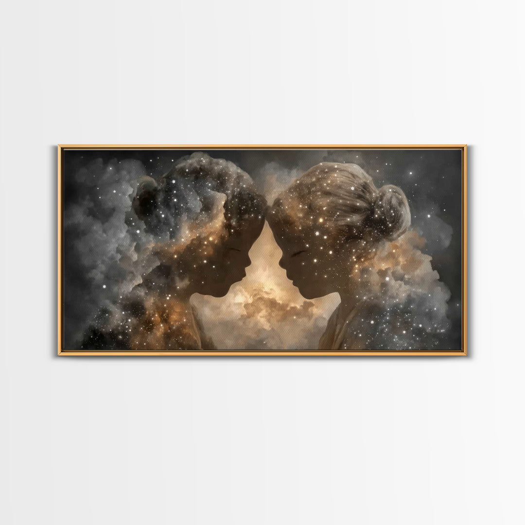 Starlit Innocence | Framed Canvas Print | Christian Art Print | Christian Wall Art | Unique Christian Art | Christian Gift Ideas