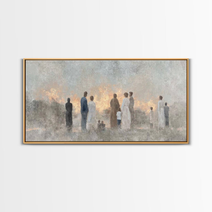 Dawn Of Hope – Framed Canvas Print – Christian Wall Art – Christian Art Work – Minimalist Christian Art – Christian Art Canvas