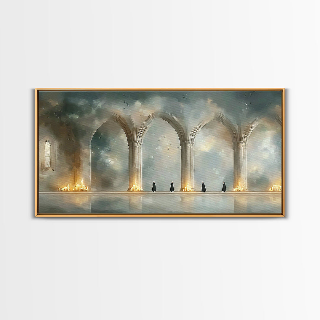 Cathedral Calm, Framed Canvas Print, Christian Wall Art, Christian Art Work, Modern Christian Art, Christian Art Canvas, Christian Decor, S