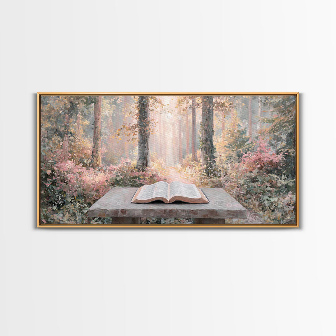Quiet Illumination - Framed Canvas Print - Christian Art Canvas - Christian Wall Art - Subtle Christian Art - Christian Decor - Minimalist
