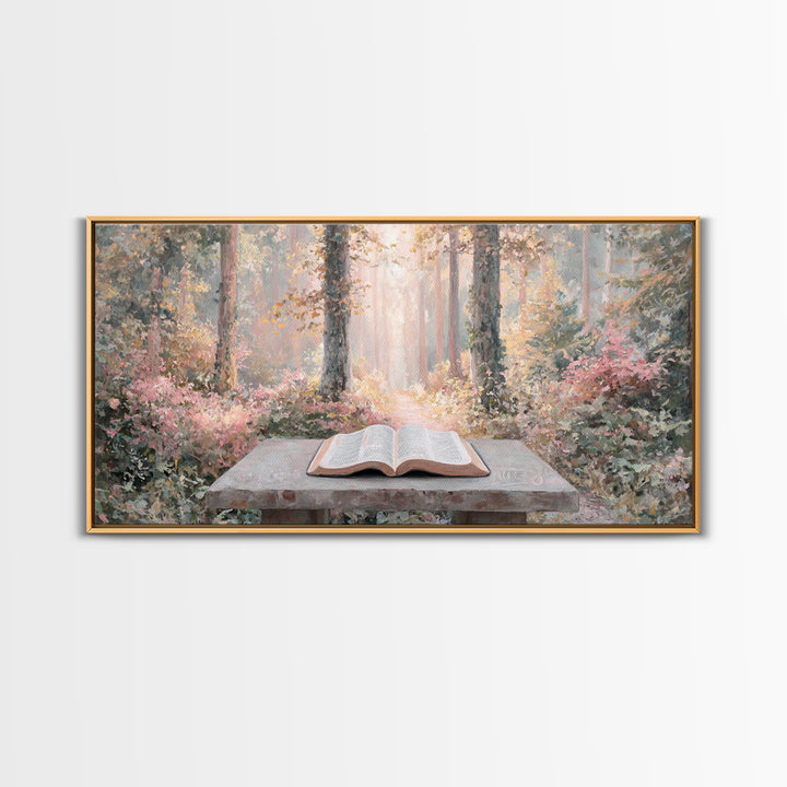 Quiet Illumination - Framed Canvas Print - Christian Art Canvas - Christian Wall Art - Subtle Christian Art - Christian Decor - Minimalist