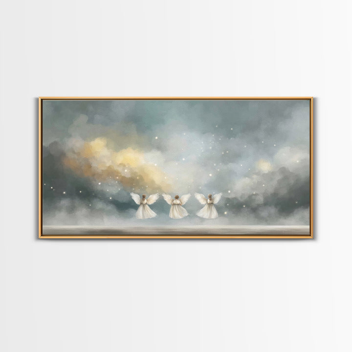 Threefold Glory – Framed Canvas Print – Christian Art – Abstract Christian Art – Christian Art Work – Christian Wall Art – Unique Christian