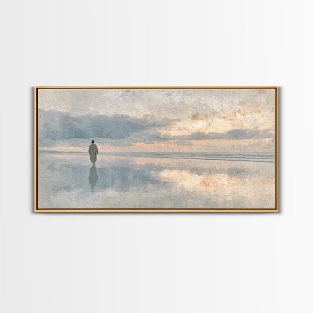Radiant Peace – Framed Canvas Print – Christian Christmas Art – Christian Wall Art – Christian Art Canvas – Jesus Painting – Christmas Art