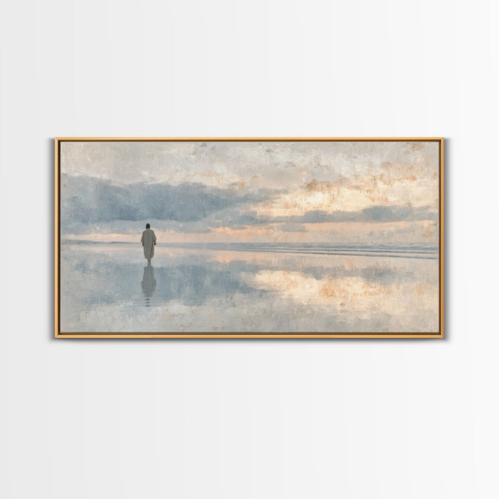 Radiant Peace – Framed Canvas Print – Christian Christmas Art – Christian Wall Art – Christian Art Canvas – Jesus Painting – Christmas Art
