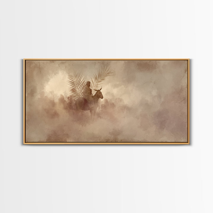 Journey Of Peace | Framed Canvas Print | Christian Wall Art | Christian Art Canvas | Jesus Painting | Christian Decor | Christmas Art
