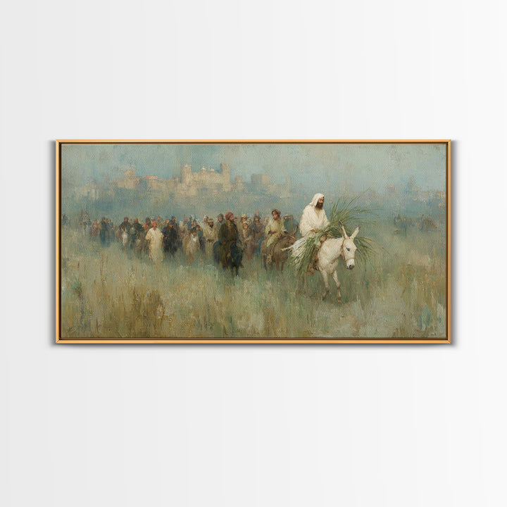 Radiant Messiah Path - Framed Canvas Print - Christian Wall Art - Christian Art Canvas - Jesus Painting - Christian Decor - Christmas Art
