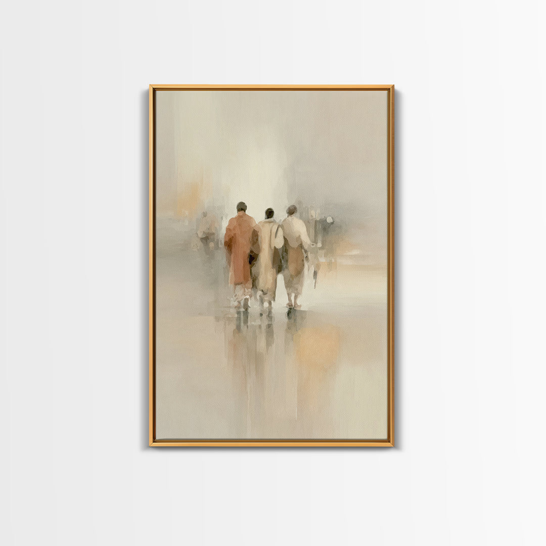 Faithful Companions – Framed Canvas Print – Christian Art Canvas – Christian Wall Art – Christian Paintings – Subtle Christian Art – Christ