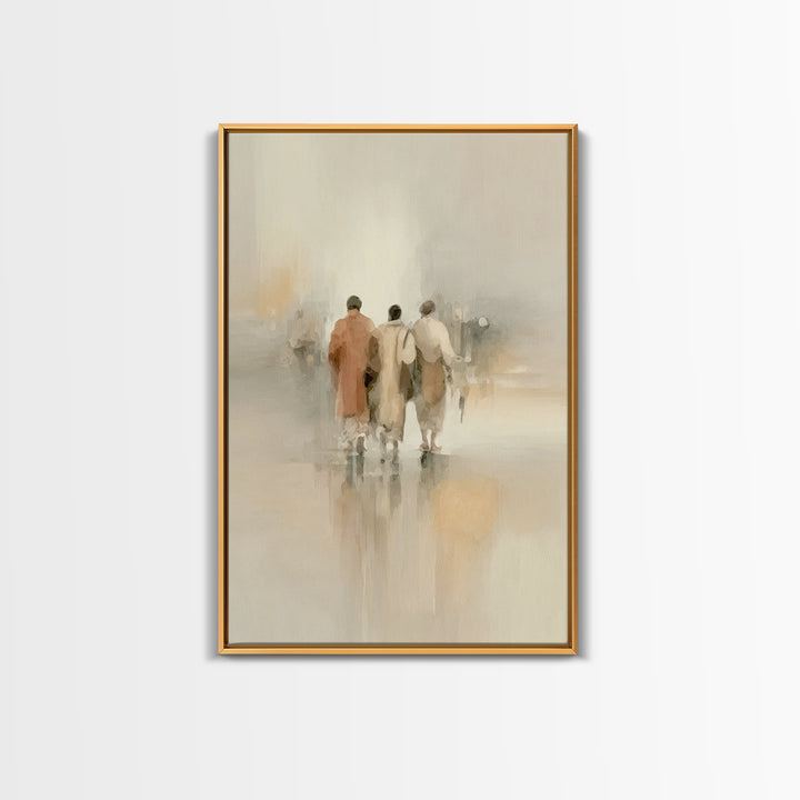 Faithful Companions – Framed Canvas Print – Christian Art Canvas – Christian Wall Art – Christian Paintings – Subtle Christian Art – Christ