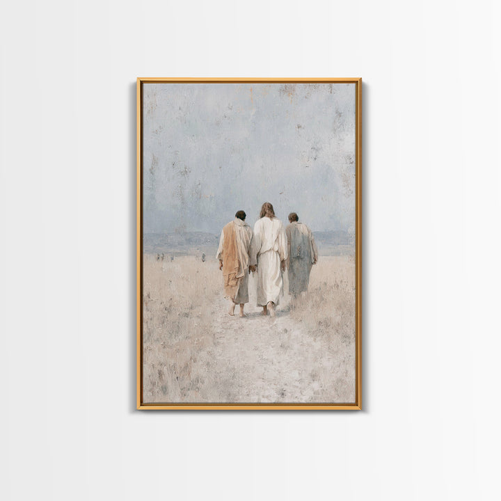 Walk In Hope, Framed Canvas Print, Christian Art Canvas, Christian Wall Art, Christian Paintings, Christian Gift Ideas, Modern Christian Ar