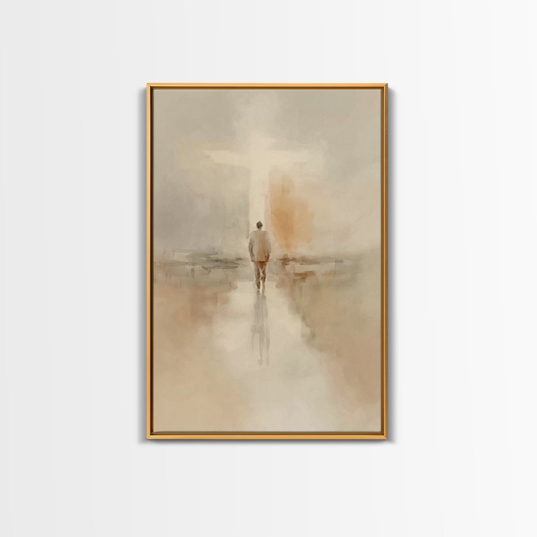 Path Of Faith – Framed Canvas Print – Christian Art Canvas – Christian Wall Art – Christian Painting – Modern Christian Art