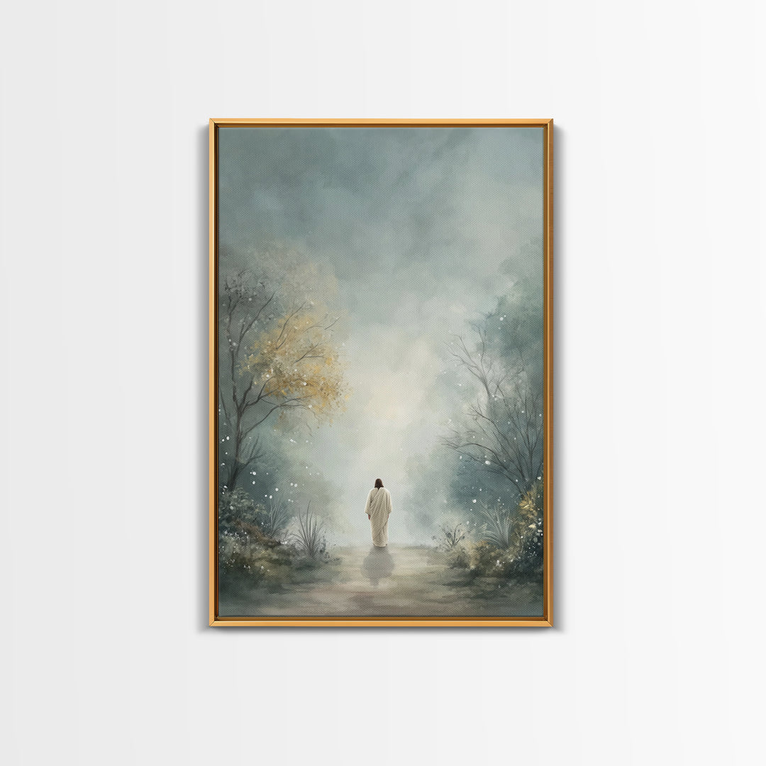 Garden Of Peace – Framed Canvas Print – Christian Art Canvas – Christian Wall Art – Christian Art Painting – Subtle Christian Art