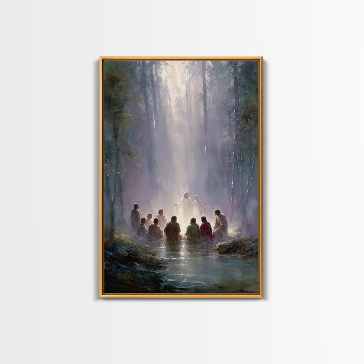 Forest of Glory | Framed Canvas Print | Christian Art Canvas | Jesus Painting | Large Christian Art | Christian Art Work | Christian Gift I