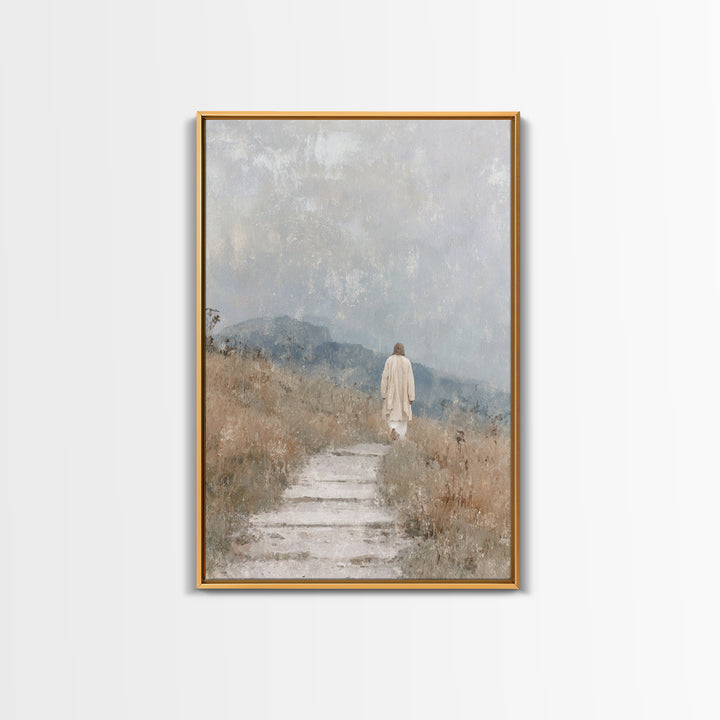 Wilderness Promise – Framed Canvas Print – Christian Wall Art – Christian Art Canvas – Jesus Painting – Subtle Christian Art – Christian Gi
