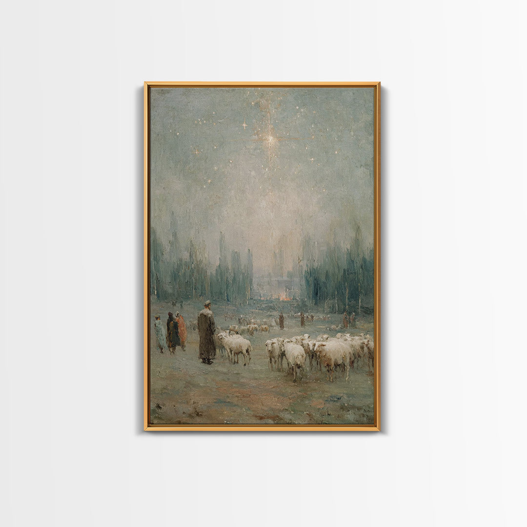 Valley Of Stillness – Framed Canvas Print – Christian Wall Art – Abstract Christian Art – Christian Art Print – Framed Christian Art – Chri