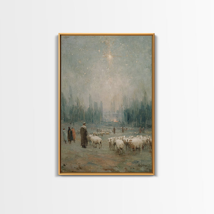 Valley Of Stillness – Framed Canvas Print – Christian Wall Art – Abstract Christian Art – Christian Art Print – Framed Christian Art – Chri