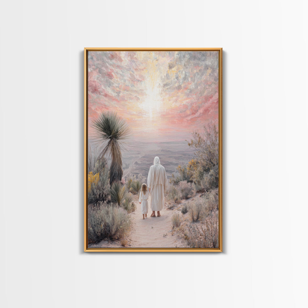 Guided By Heaven – Framed Canvas Print – Christian Wall Art – Christian Art Canvas – Christian Painting – Unique Christian Art – Jesus Art