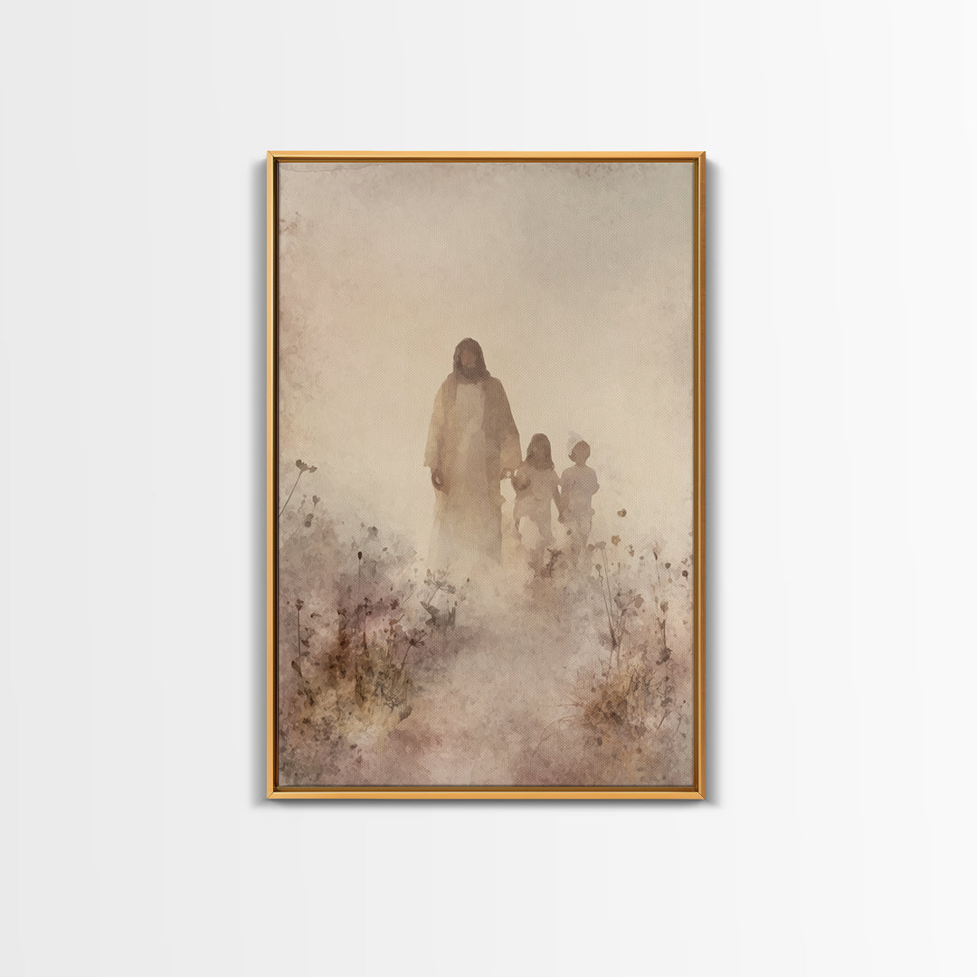 Fields Of Mercy – Framed Canvas Print – Christian Art – Christian Art Canvas – Jesus Painting – Christian Wall Art – Christian Decor