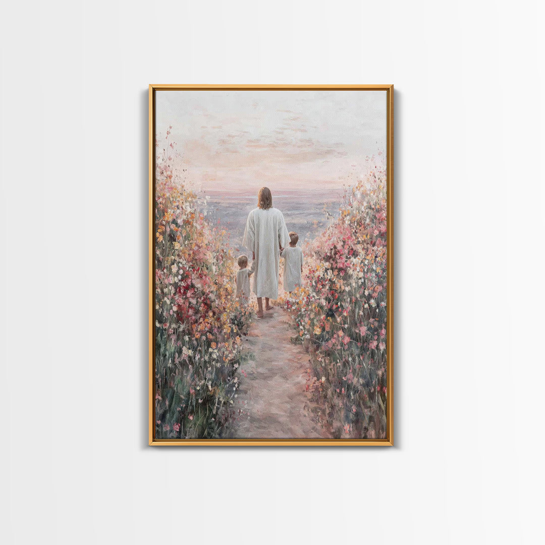 Blossoms Of Hope – Framed Canvas Print – Christian Decor – Christian Wall Art – Christian Art Canvas – Jesus Painting – Christian Art