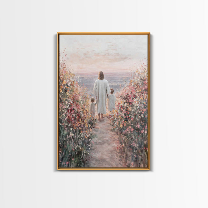 Blossoms Of Hope – Framed Canvas Print – Christian Decor – Christian Wall Art – Christian Art Canvas – Jesus Painting – Christian Art